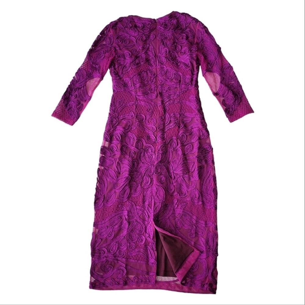 JS Collections 3/4-Sleeve Soutache sheath dress 4 - Picture 4 of 8